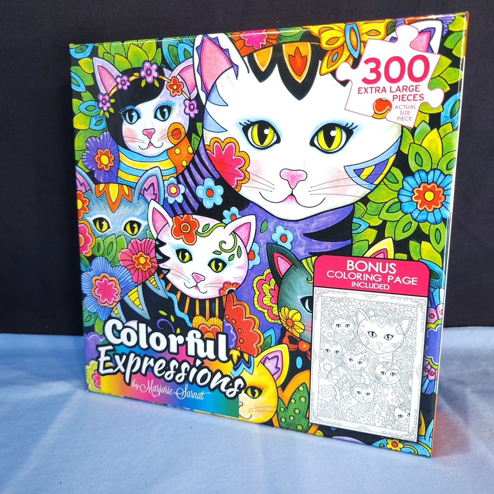 { ❤️ $5} Colorful Expressions Cat Puzzle